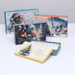 Набор коробок 4 в 1 Чудеса сбываются, 30 х 20 х 8 - 24 х 14 х 5 см