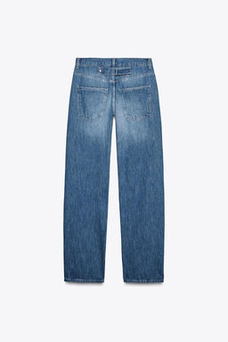 TRF STRAIGHT BAGGY MID-WAIST JEANS - Zara фото 5