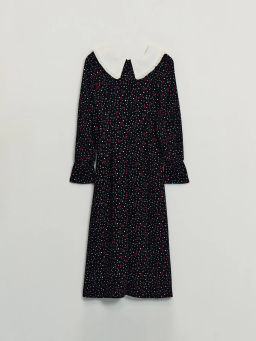 Платье миди с контрастным воротником / Zarina  фото 3