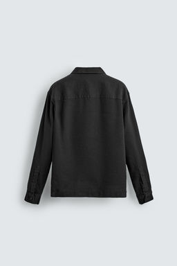 CAMISA POLO ALGOD?N - LINO / Carb?n - Zara фото 8