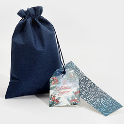 Цена за 5 шт. Мешочек подарочный новогодний «Вьюга», 20×30 см ± 1.5 см