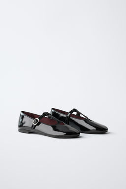 T-BAR BALLERINAS WITH HEART DETAIL - Zara фото 2