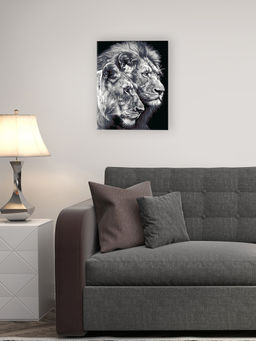 ФРЕЯ PNB/PL-367 Набор для раскрашивания по номерам 50 х 40 см Черно-белые львы