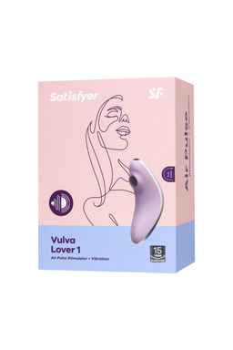 Вакуум-волновой бесконтактный стимулятор клитора Satisfyer Vulva Lover 1, силикон, фиолетовый  фото 9