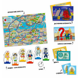 Настольная игра с викториной ГЕОДОМ «Пешком по Петербургу»