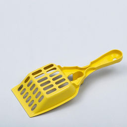 Цена за 4 шт. Совок для кошачьего туалета, 22.5×9.5×4 см, пластик, светло-жёлтый