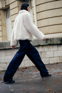 ZW COLLECTION FAUX FUR JACKET - Zara фото 3