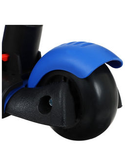 Самокат 5 в 1 GRAFFITI, колёса световые PU 120/80 мм, синий