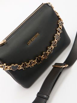 Женская сумка с ручками LOVE MOSCHINO DANGLING Артикул 4377146, черный  фото 4