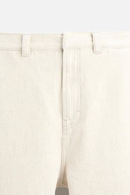 RELAXED FIT COTTON AND HEMP JEANS - Zara фото 8