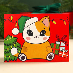 Сладкий детский новогодний подарок Замурчательного года, конфеты + заготовка для открытки, 500 г