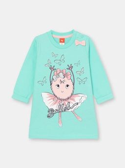 CRB wear/CSNG 63018-38-302 Платье для девочки, ментоловый/Ex.Cherubino