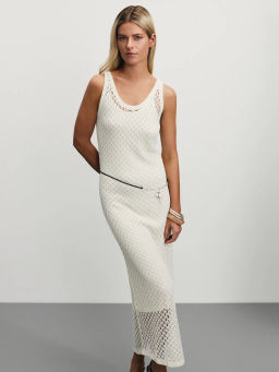 Платье ажурной вязки из вискозы / Zarina