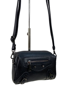 Кросс боди из натуральной кожи, цвет черный