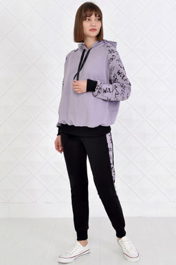 Арт. 2351 Костюм с брюками женский 44-52 (5 шт) Цвет:верх- кэмел, черный, низ- кэмел, черный - Калинка фото 14