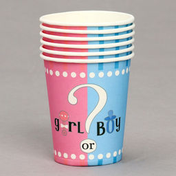 Цена за 3 шт. Стаканы бумажные «Гендер-пати», в наборе 6 шт.