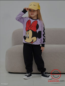 Костюм двойка для девочки из 3х-нитки хлопка с начесом - Bruno фото 5