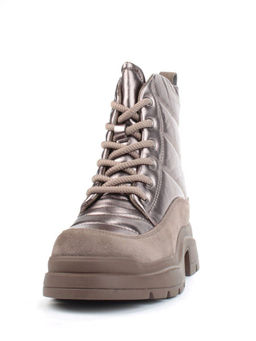 04-A117-4M BROWN Ботинки зимние женские (натуральная замша, натуральная кожа, натуральная шерсть)