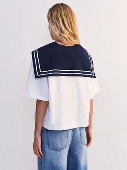 Футболка с шарфом женская / Zarina