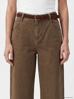 Beli Kemerli Wideleg Fit Kad?n Jean Pantolon - Waikiki фото 3