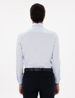 A__k Mavi Slim Fit _talyan Yaka Klasik G_mlek - Cacharel фото 5