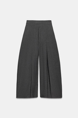 ZW COLLECTION PINSTRIPE DARTED TROUSERS - Zara фото 7