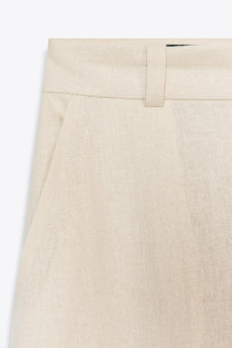 LINEN-BLEND CULOTTES - Zara фото 6