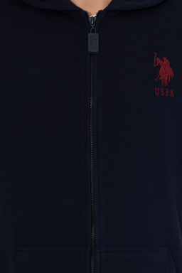 Кардиган U.S. Polo Assn мужской темно-синий хлопок  фото 12