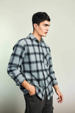 Рубашка Lumberjack с длинным рукавом в клетку обычного кроя - Defacto фото 3