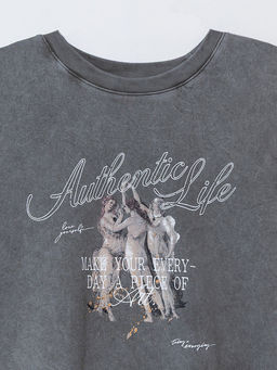 Футболка женская серая оверсайз - Mark formelle фото 5