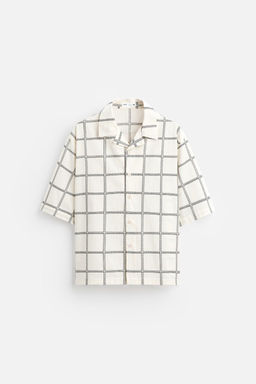CHECK EMBROIDERED SHIRT - Zara фото 7