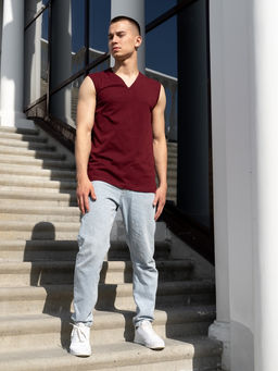 Майка муж.арт.105-11,бордовая - Binita фото 2