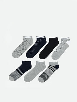 Desenli Erkek Patik ?orap 7li