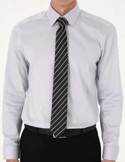 Gri Slim Fit Uzun Kollu Basic G_mlek - Pierre cardin фото 7