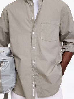 Camisa de popelina holgada - H&m фото 6