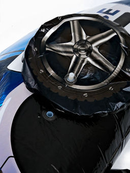 Воздушный шар фольгированный 35" 3D «Полицейская машина», под воздух