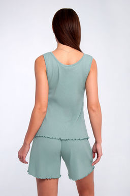 Арт. 9155/3 Пижама с шортами 42-50 (5 шт) Цвет:верх-мята, низ-мята - Калинка фото 3
