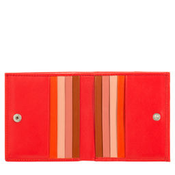 Итальянский кожаный кошелек DuDu серии Flavio | огненно-красный - Dudubags фото 2