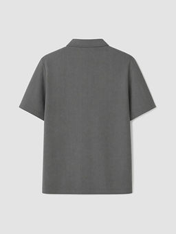 Polo Yaka Desenli Standart Fit Erkek Ti??rt
