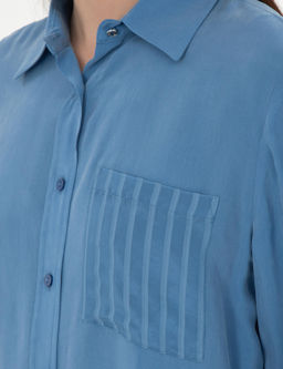 _ndigo Comfort Fit Uzun Kollu G_mlek - Pierre cardin фото 7