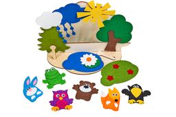 Пальчиковый театр с ширмой Лесные жители - Smiledecor фото 5