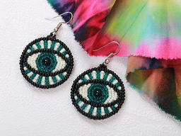 Klart набор для вышивания 10-508 Серьги. Глаза 3.5 х 3.5 см