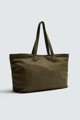 LEATHER TOTE BAG - Zara фото 4