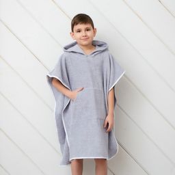 Полотенце-пончо Крошка Я Гномик, цвет серый, размер 24-32, 100 % хлопок, 320 г/м2  фото 25