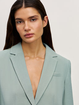 Однобортный жакет прямого кроя / Zarina  фото 6