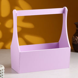 Кашпо деревянное Виллиан Лонг, с ручкой, 2512,510(28) см Сиреневый