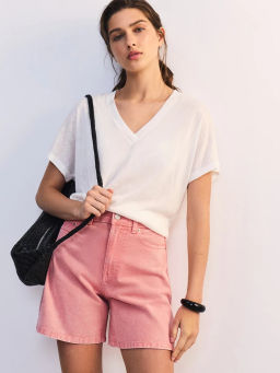 Джинсовые шорты А-силуэта ZR2605092320-90 / Zarina