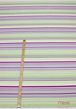 Перкаль Цветущая сирень - полоски, (комп), ш.2.2м, хлопок-100%, 115гр/м.кв - Купава фото 3