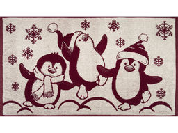 Полотенце махровое 6с103.412ж1 Пингвины (кр.дерево1) 50х90см