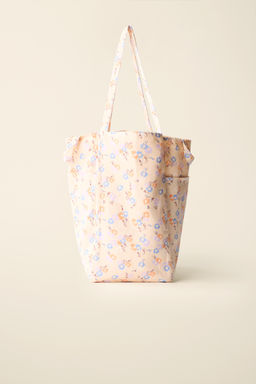 BOLSO ALGOD?N ESTAMPADO FLORES CREATED BY CARAMEL LONDON X ZARA / Multicolor  фото 4